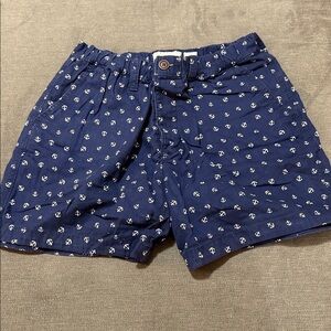 Abercrombie & Fitch Navy and Beige Shorts